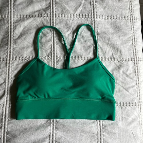Flow Y Nulu Longline Sports Bra Kelly Green - Picture 4 of 5